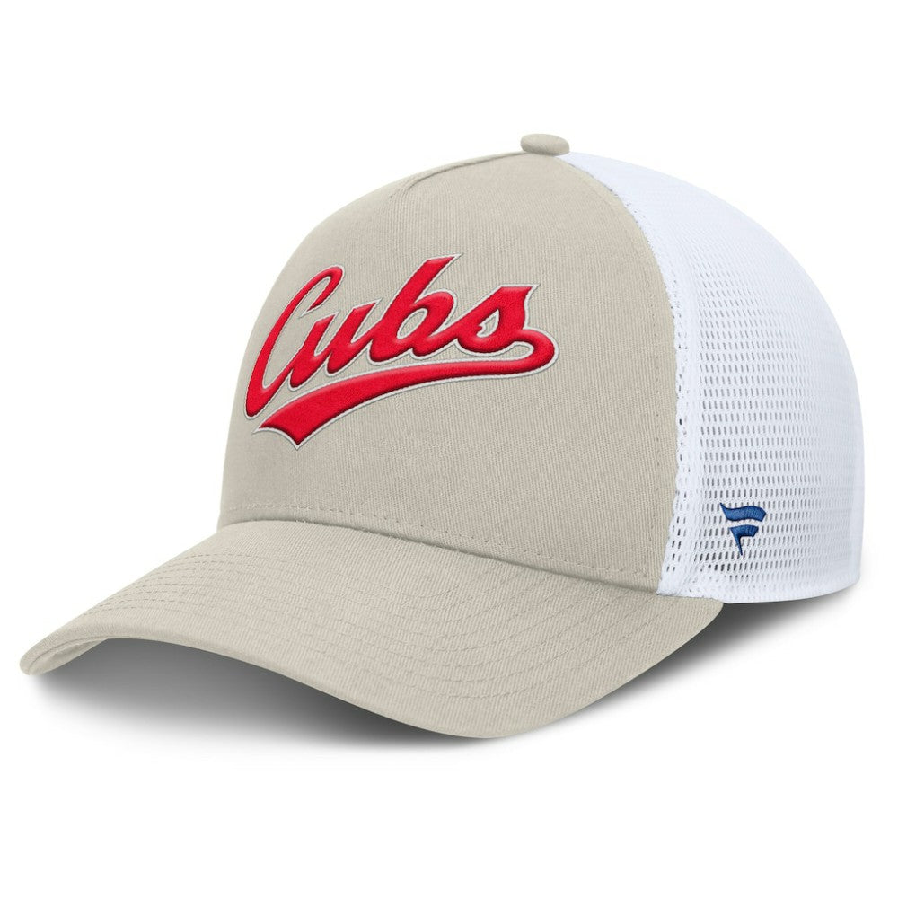 Chicago Cubs Fanatics Heritage Light Khaki A-Frame Adjustable Hat - MLB