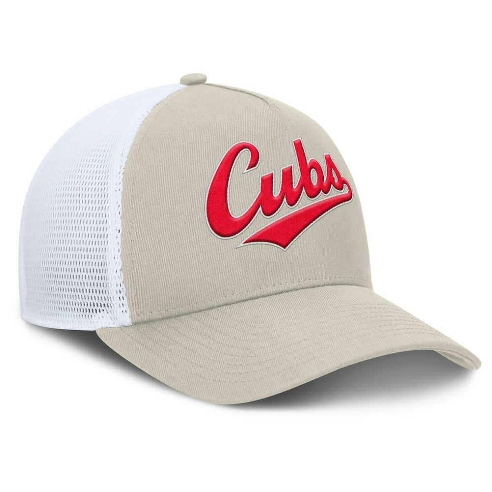 Chicago Cubs Fanatics Heritage Light Khaki A-Frame Adjustable Hat - MLB
