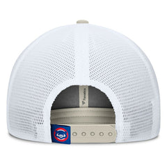 Chicago Cubs Fanatics Heritage Light Khaki A-Frame Adjustable Hat - MLB
