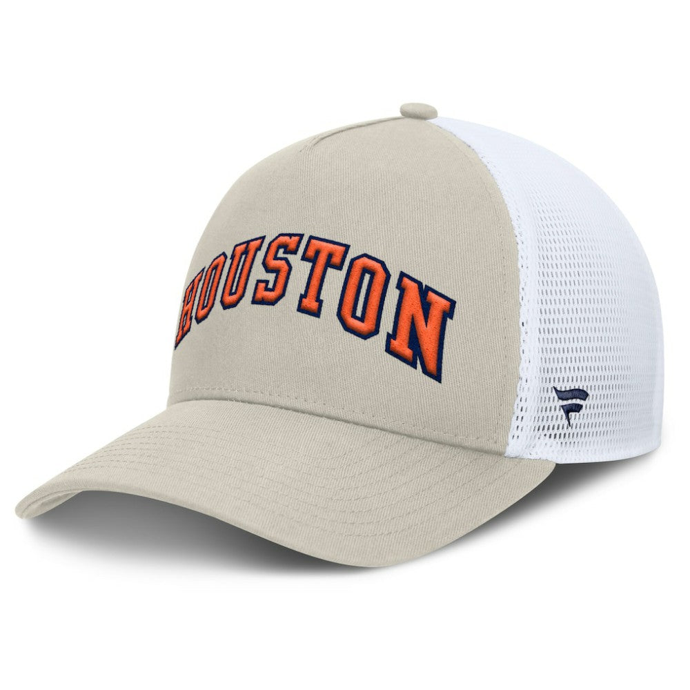 Houston Astros Fanatics Heritage Light Khaki A-Frame Adjustable Hat - MLB