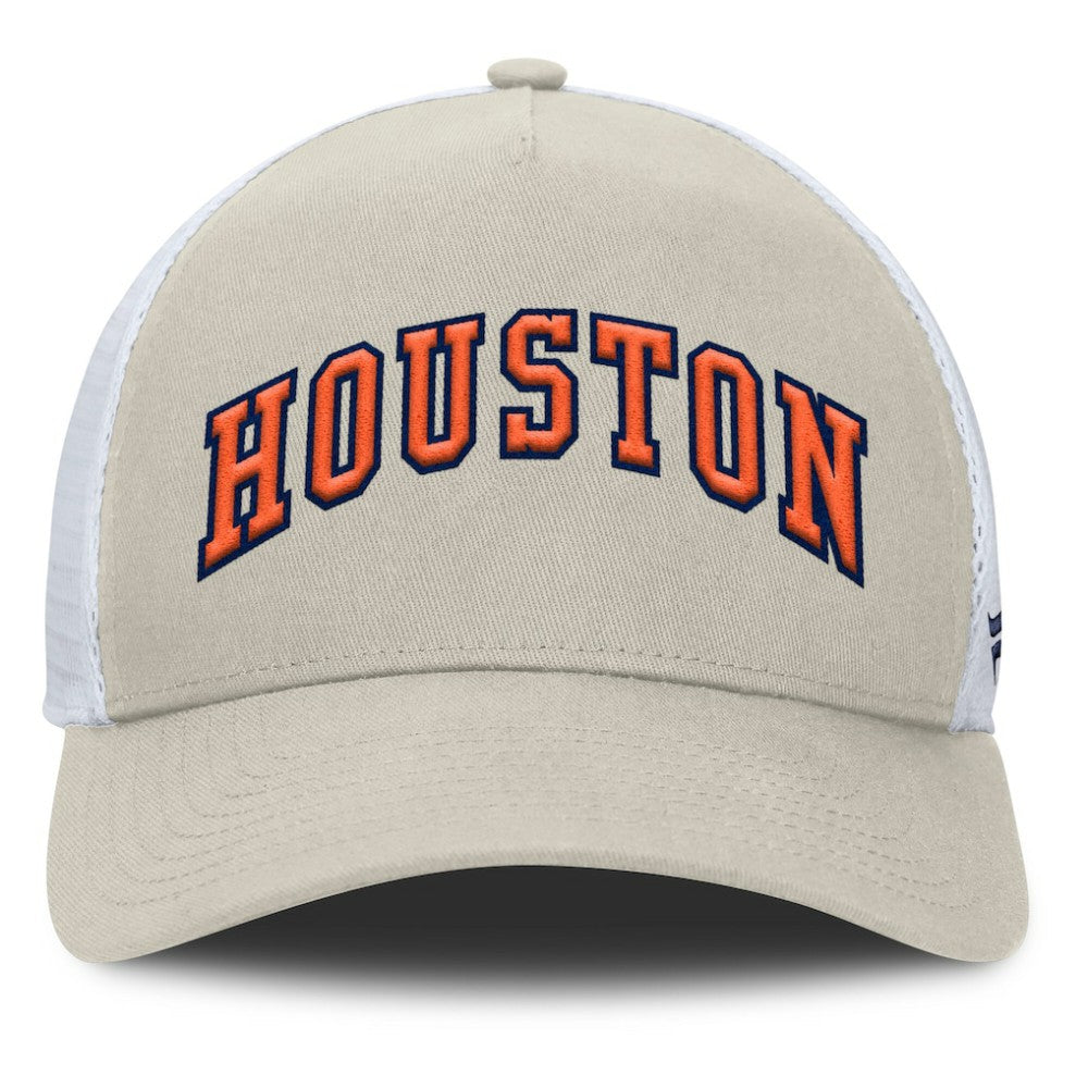 Houston Astros Fanatics Heritage Light Khaki A-Frame Adjustable Hat - MLB