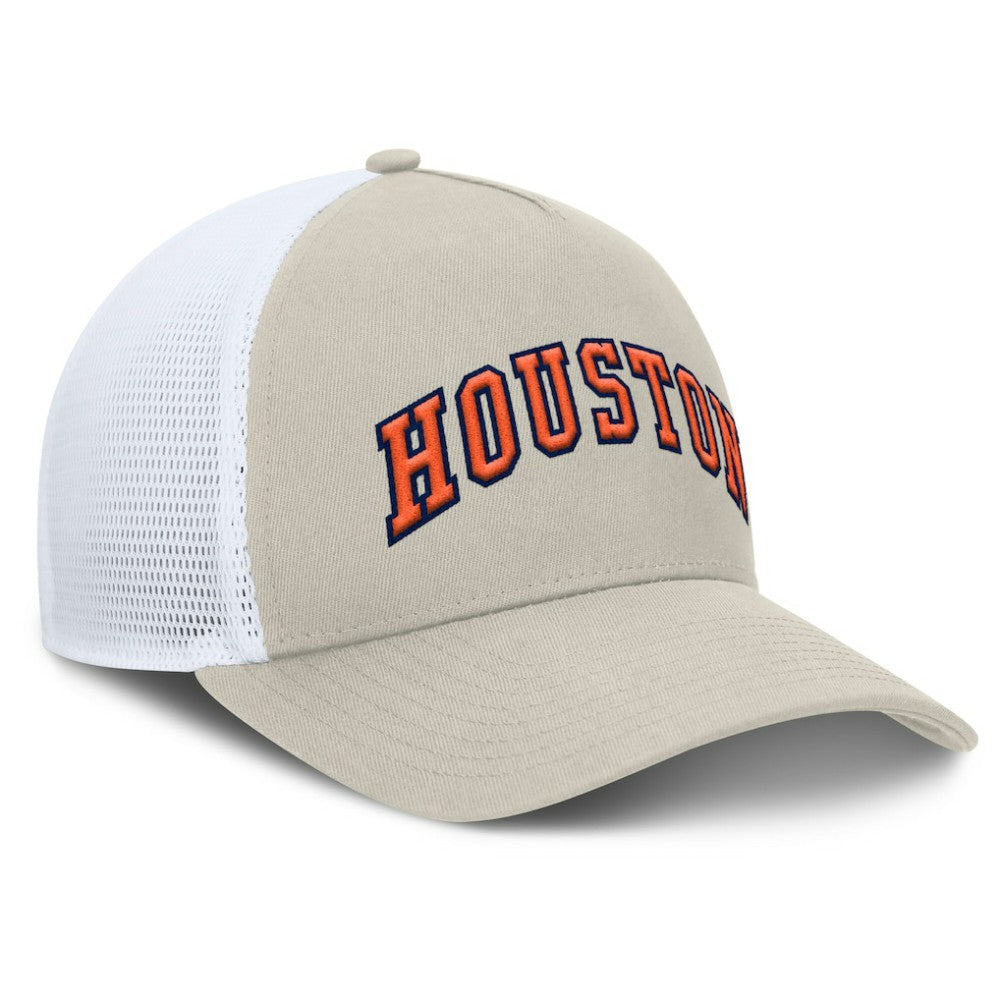 Houston Astros Fanatics Heritage Light Khaki A-Frame Adjustable Hat - MLB