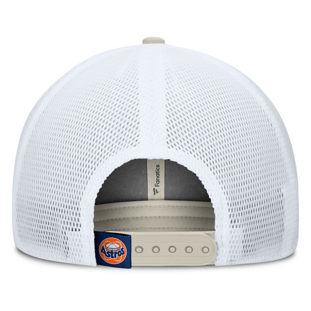 Houston Astros Fanatics Heritage Light Khaki A-Frame Adjustable Hat - MLB