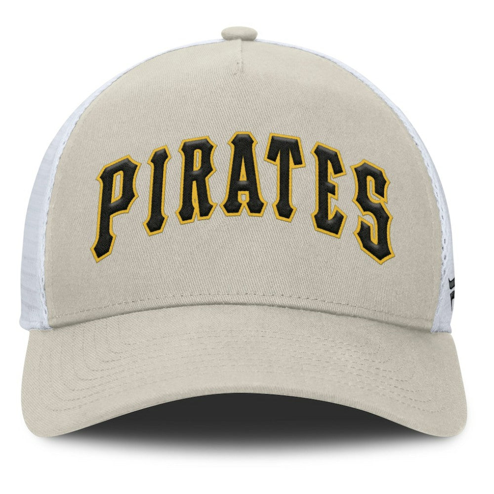 Pittsburgh Pirates Fanatics Heritage Light Khaki A-Frame Adjustable Hat - MLB