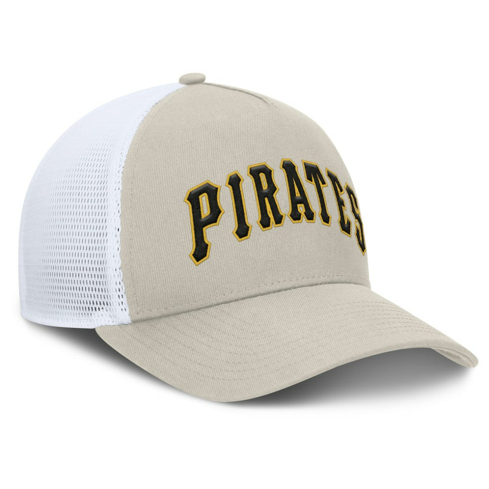 Pittsburgh Pirates Fanatics Heritage Light Khaki A-Frame Adjustable Hat - MLB
