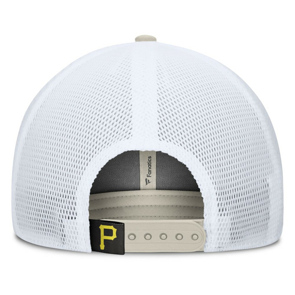Pittsburgh Pirates Fanatics Heritage Light Khaki A-Frame Adjustable Hat - MLB