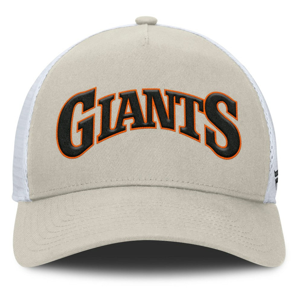 San Francisco Giants Fanatics Heritage Light Khaki A-Frame Adjustable Hat - MLB
