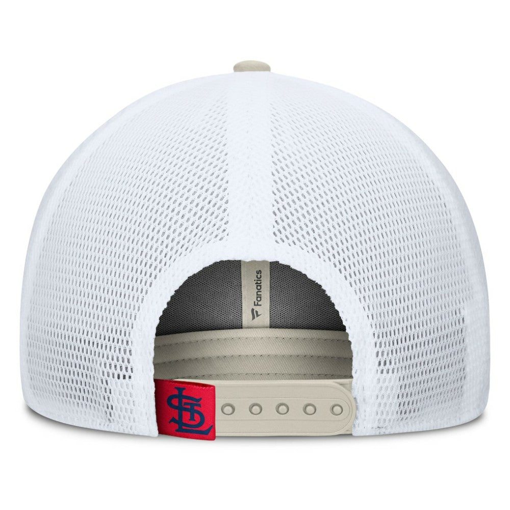 St. Louis Cardinals Fanatics Heritage Light Khaki A-Frame Adjustable Hat - MLB