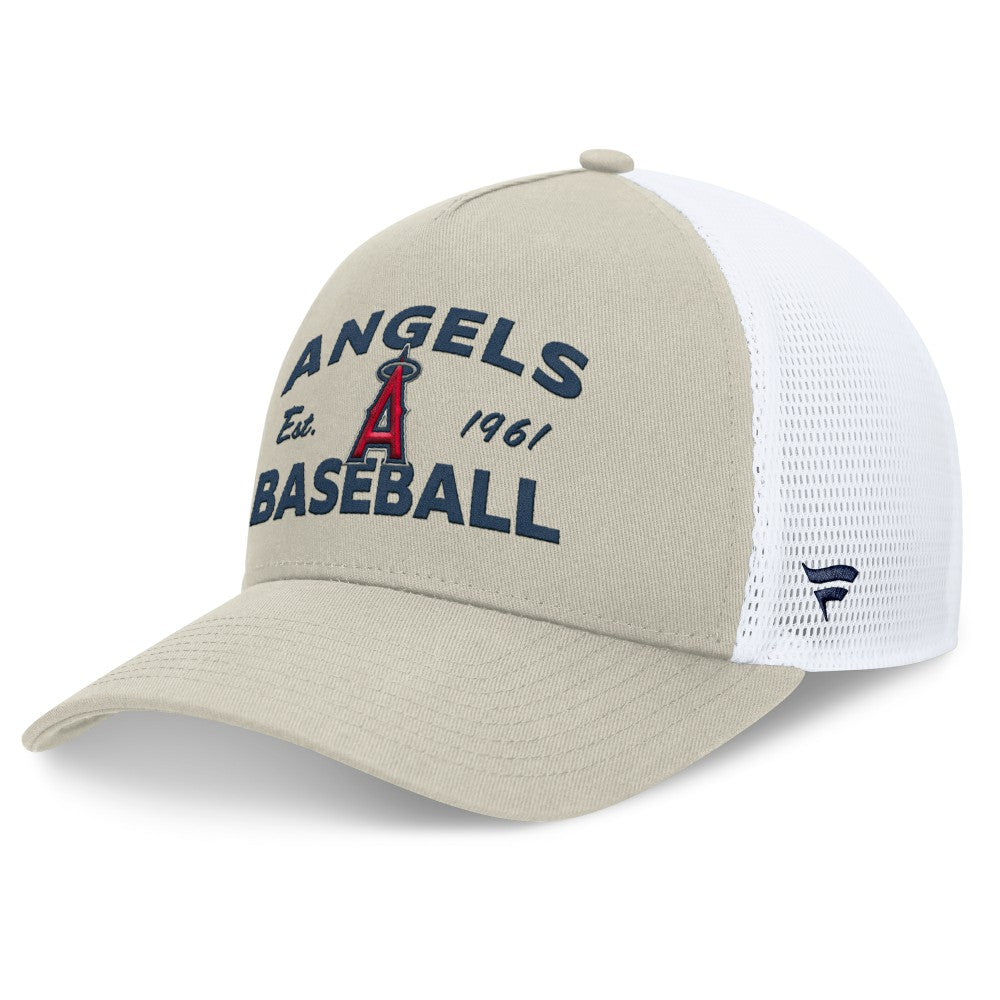 Los Angeles Angels Fanatics A-Frame Trucker Adjustable Hat - MLB