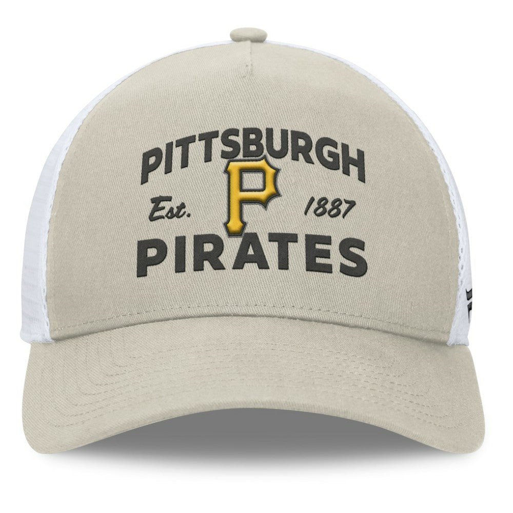 Pittsburgh Pirates Fanatics A-Frame Trucker Adjustable Hat - MLB