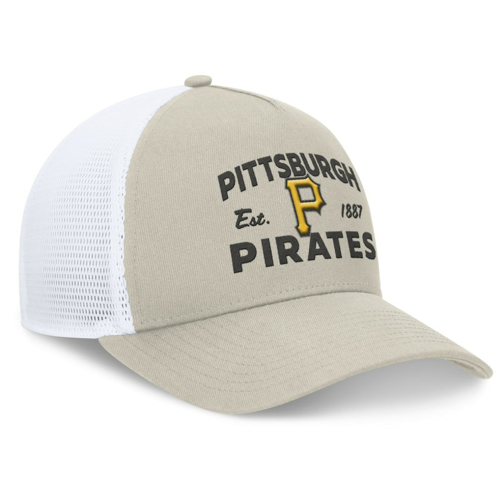 Pittsburgh Pirates Fanatics A-Frame Trucker Adjustable Hat - MLB