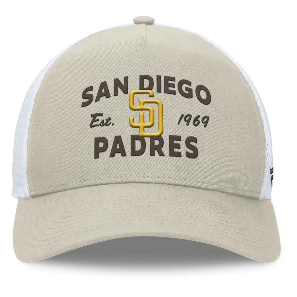 San Diego Padres Fanatics A-Frame Trucker Adjustable Hat - MLB