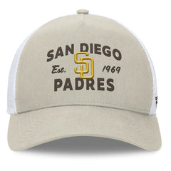 San Diego Padres Fanatics A-Frame Trucker Adjustable Hat - MLB