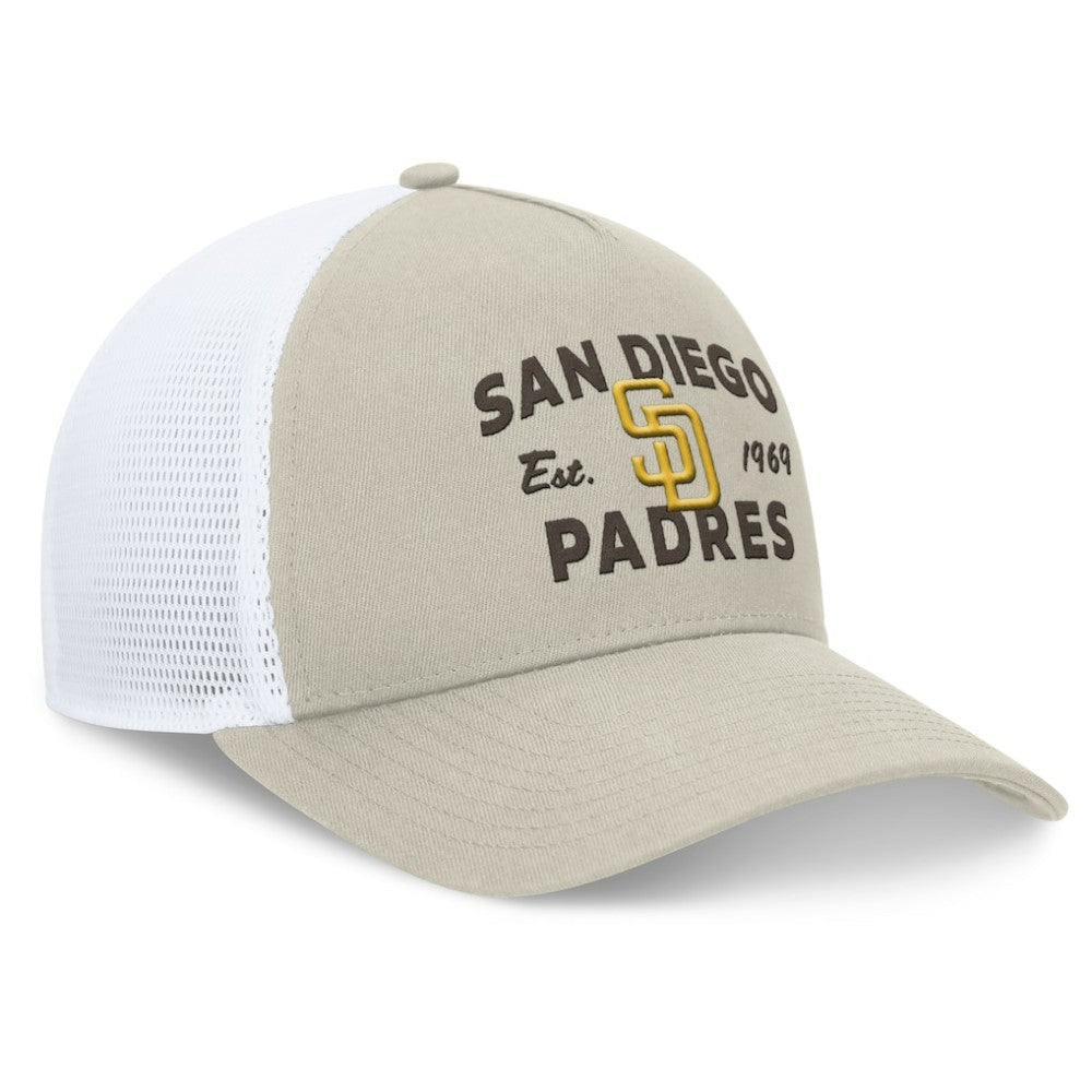 San Diego Padres Fanatics A-Frame Trucker Adjustable Hat - MLB