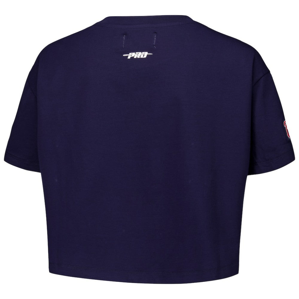 Atlanta Braves Pro Standard Women's Made To Play Boxy Cropped T-Shirt - MLB