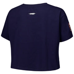 Houston Astros Pro Standard Women's Made To Play Boxy Cropped T-Shirt - MLB