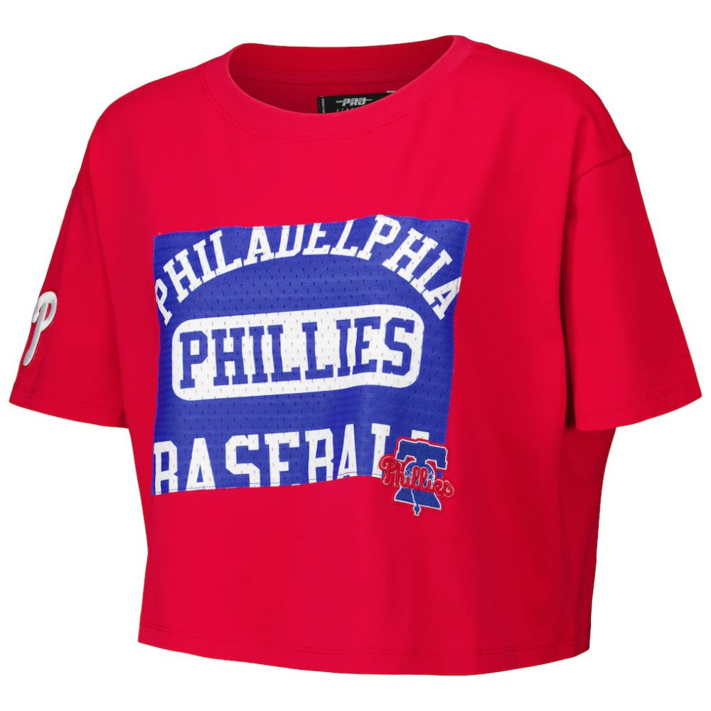 Philadelphia Phillies Pro Standard Women's Made To Play Boxy Cropped T-Shirt - MLB