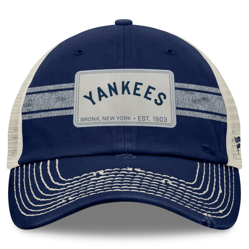 New York Yankees Fanatics  Heritage Stripe Trucker Adjustable Hat - MLB