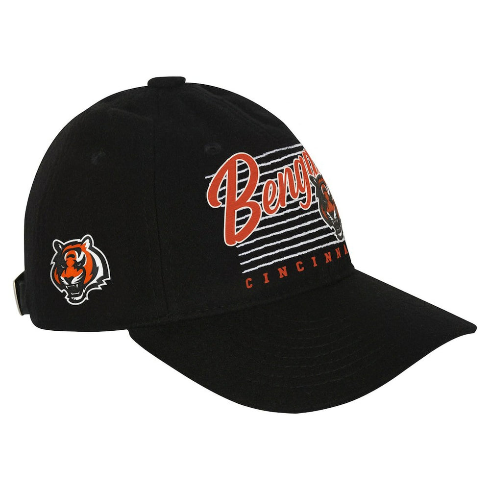 Cincinnati Bengals Youth Retro Wooly Adjustable Hat Black | NFL