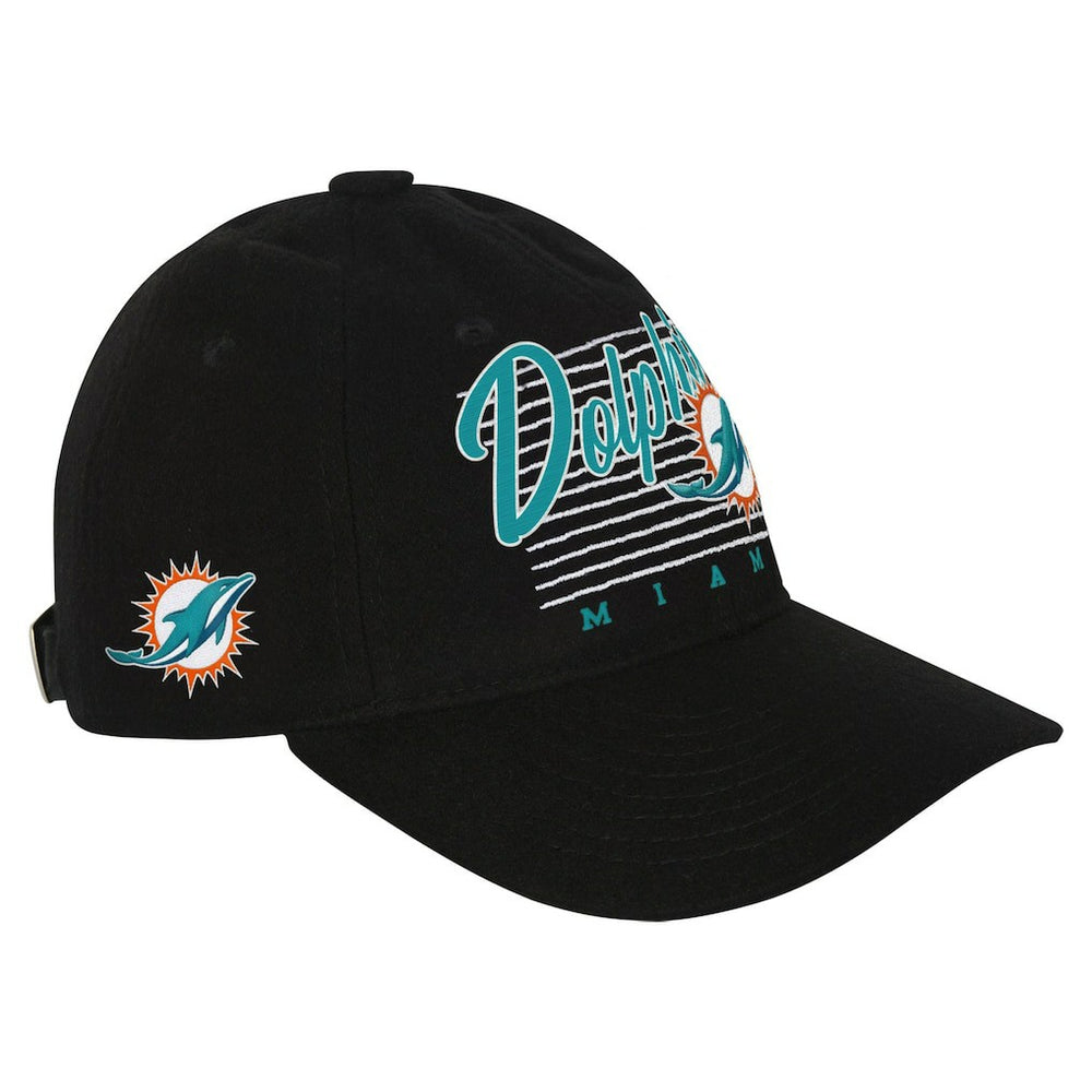 Miami Dolphins Youth Retro Wooly Adjustable Hat Black | NFL