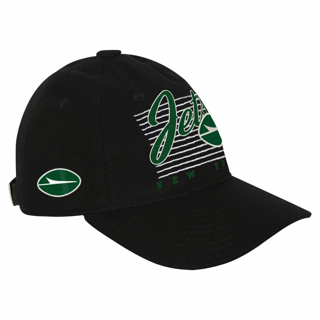 New York Jets Youth Retro Wooly Adjustable Hat Black | NFL