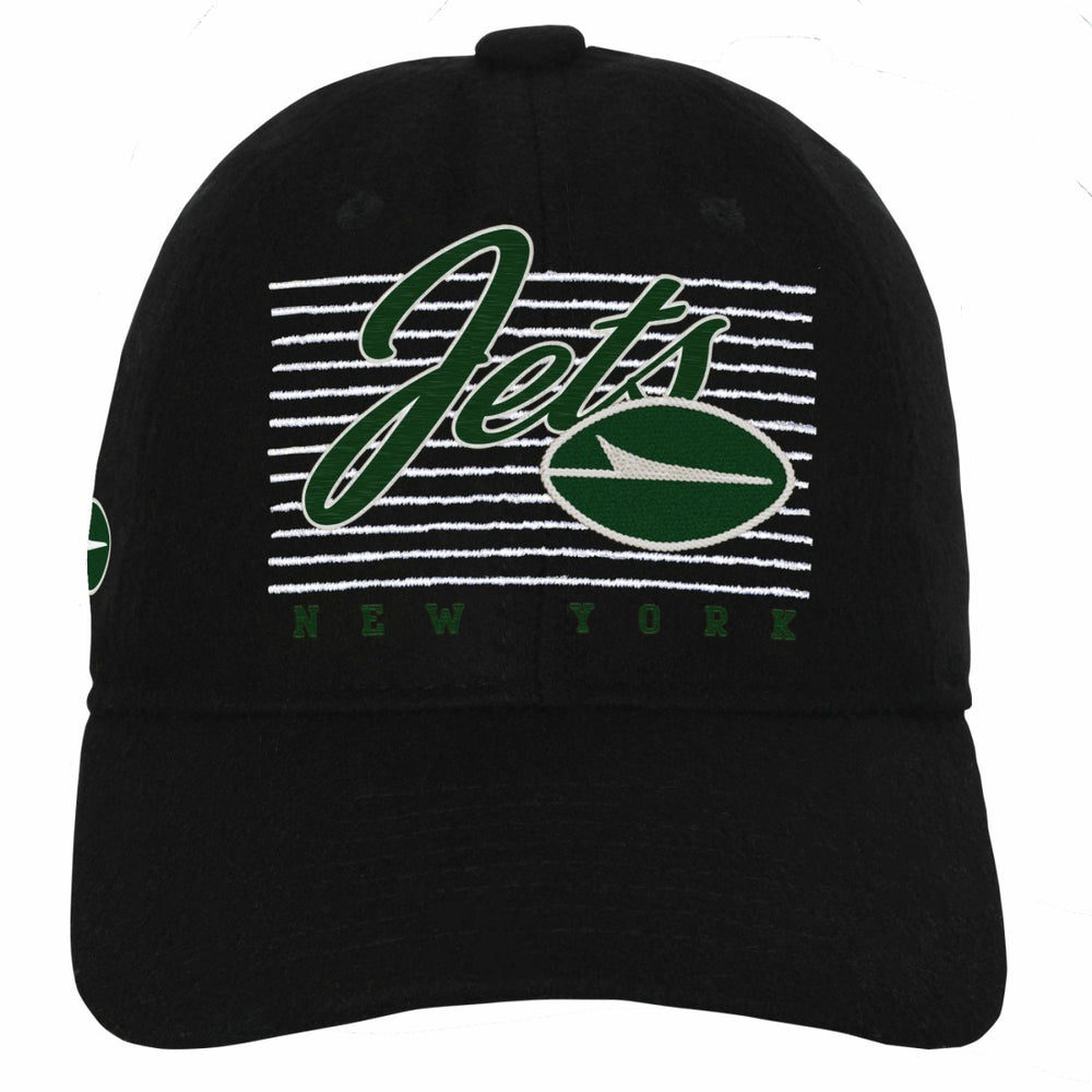 New York Jets Youth Retro Wooly Adjustable Hat Black | NFL
