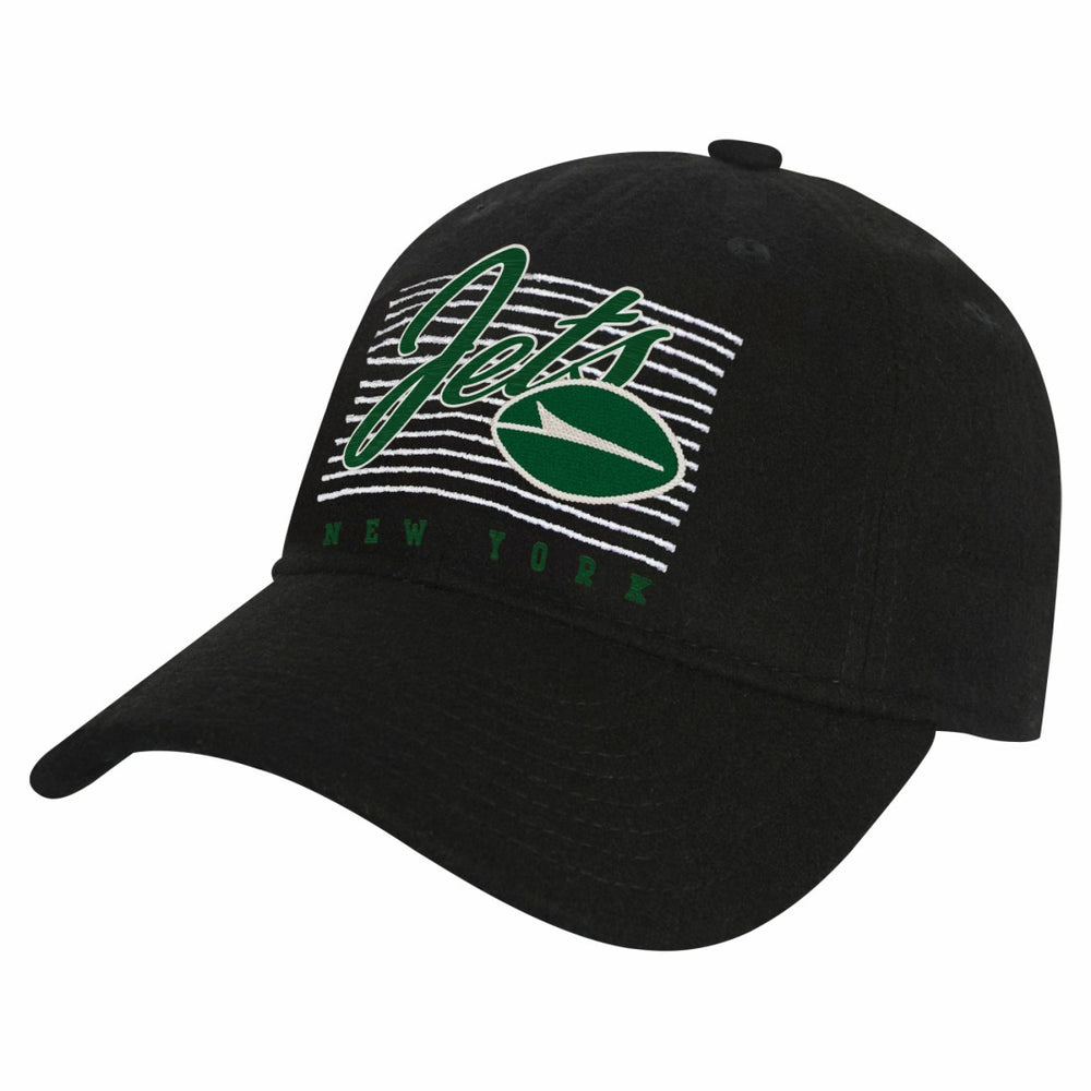 New York Jets Youth Retro Wooly Adjustable Hat Black | NFL