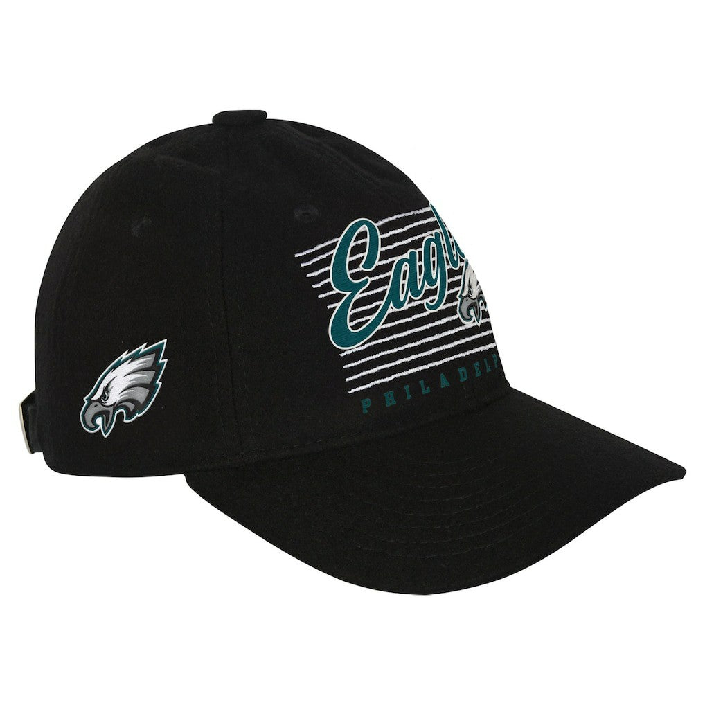Philadelphia Eagles Youth Retro Wooly Adjustable Hat Black | NFL