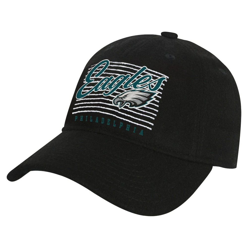 Philadelphia Eagles Youth Retro Wooly Adjustable Hat Black | NFL