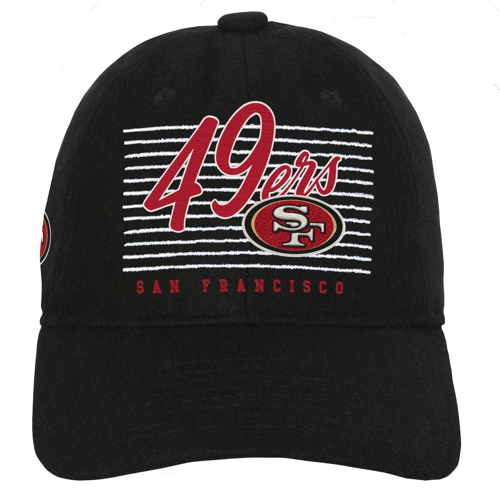 San Francisco 49ers Youth Retro Wooly Adjustable Hat Black | NFL