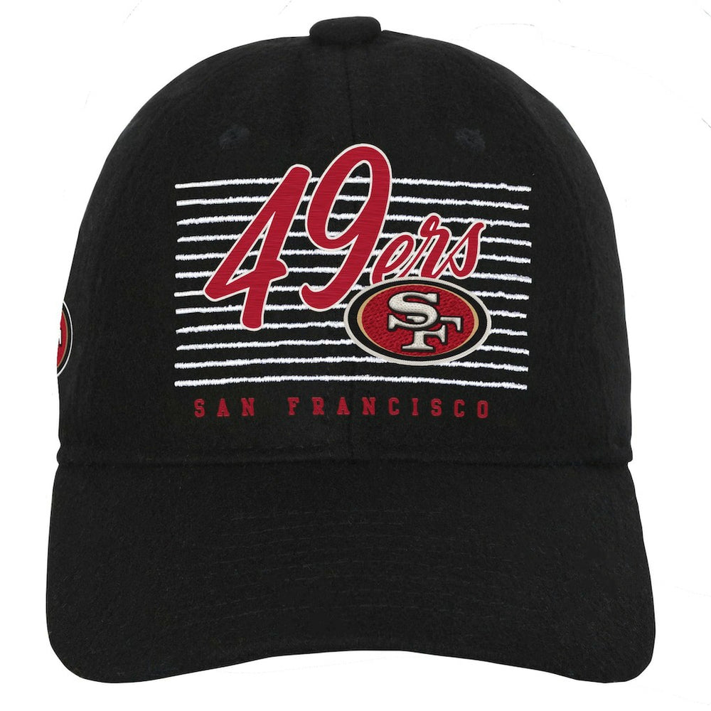 San Francisco 49ers Youth Retro Wooly Adjustable Hat Black | NFL