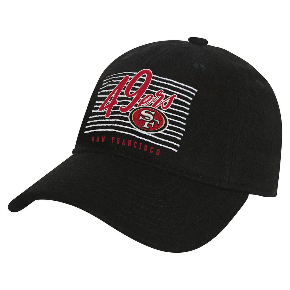 San Francisco 49ers Youth Retro Wooly Adjustable Hat Black | NFL