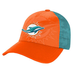Miami Dolphins Youth Combine Two-Tone Adjustable Hat Orange/Aqua | NFL