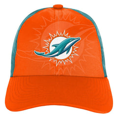 Miami Dolphins Youth Combine Two-Tone Adjustable Hat Orange/Aqua | NFL
