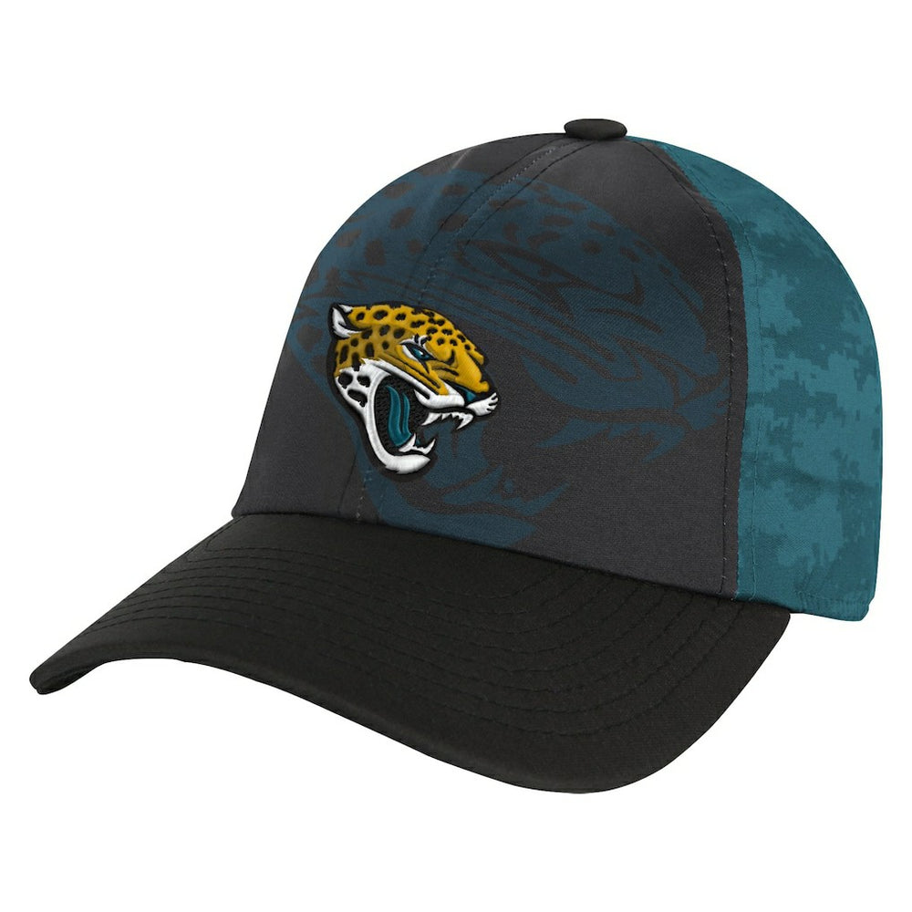 Jacksonville Jaguars Youth Combine Two-Tone Adjustable Hat Black/Teal | NFL