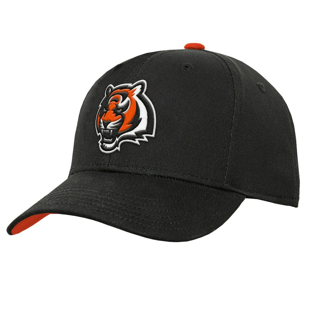 Cincinnati Bengals Youth Team Pre-Curved Adjustable Hat Black | NFL