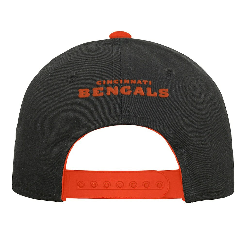 Cincinnati Bengals Youth Team Pre-Curved Adjustable Hat Black | NFL