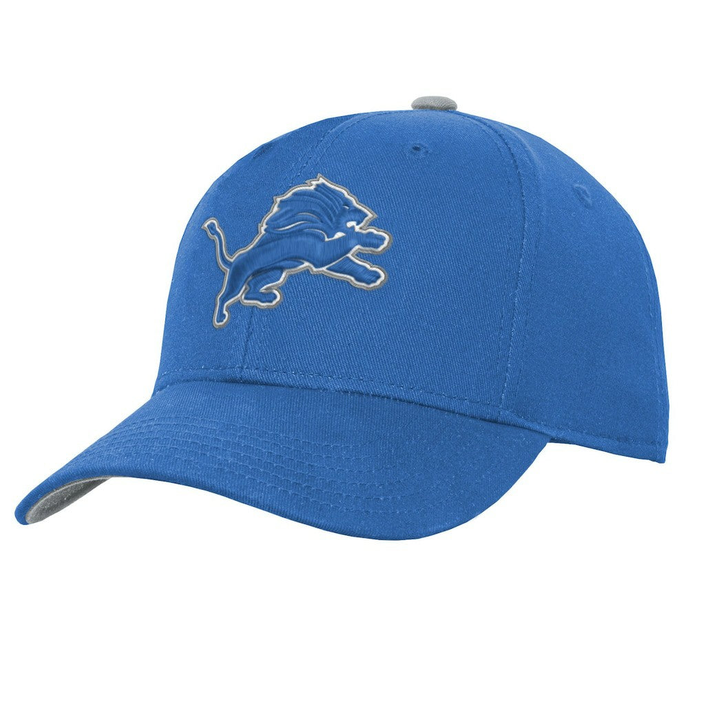 Detroit Lions Youth Team Pre-Curved Adjustable Hat Blue | NFL