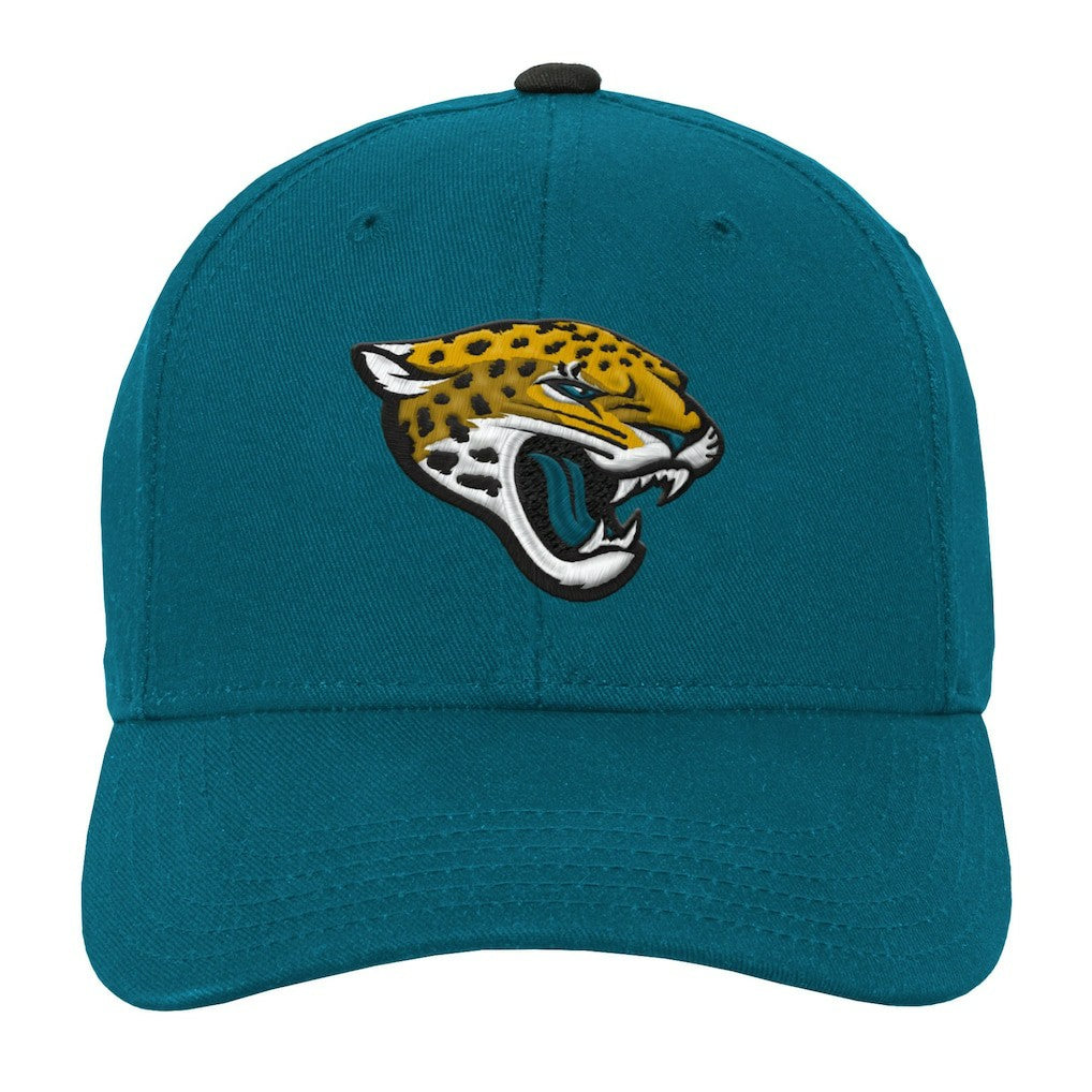 Jacksonville Jaguars Youth Team Pre-Curved Adjustable Hat Teal | NFL