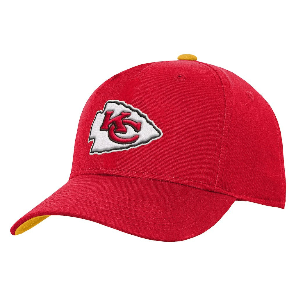 Kansas City Chiefs Youth Team Pre-Curved Adjustable Hat Red | NFL