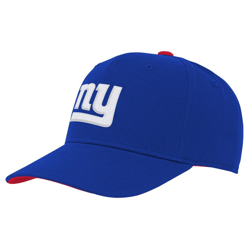 New York Giants Youth Team Pre-Curved Adjustable Hat Royal | NFL