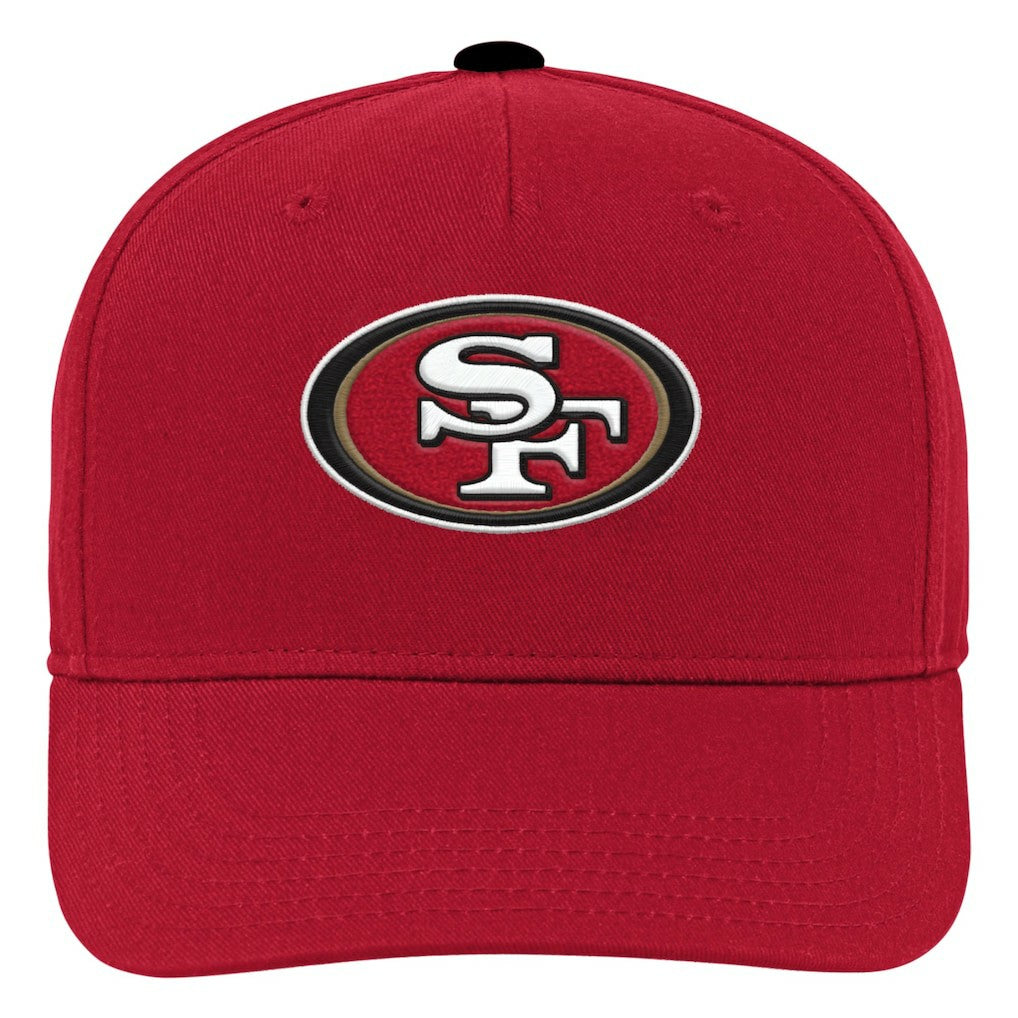 San Francisco 49ers Youth Team Pre-Curved Adjustable Hat Scarlet | NFL