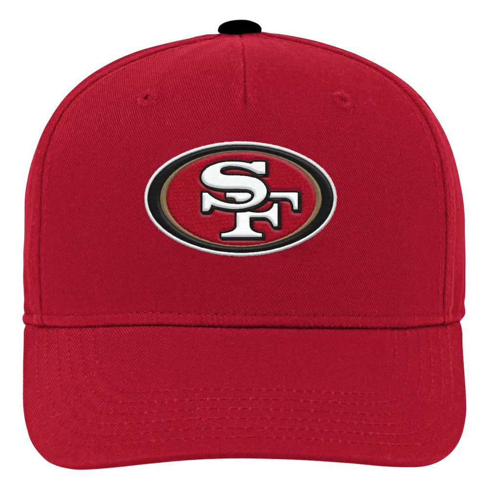 San Francisco 49ers Youth Team Pre-Curved Adjustable Hat Scarlet | NFL