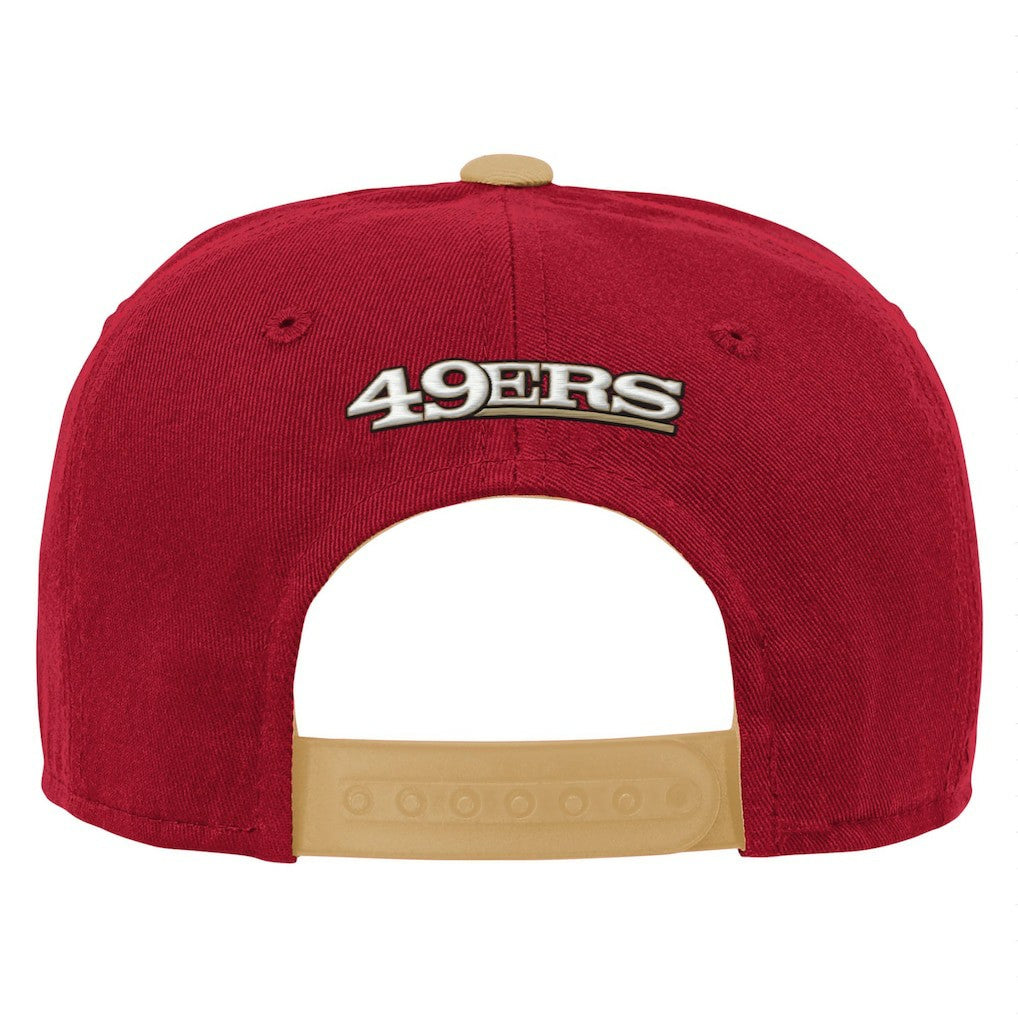 San Francisco 49ers Youth Team Pre-Curved Adjustable Hat Scarlet | NFL