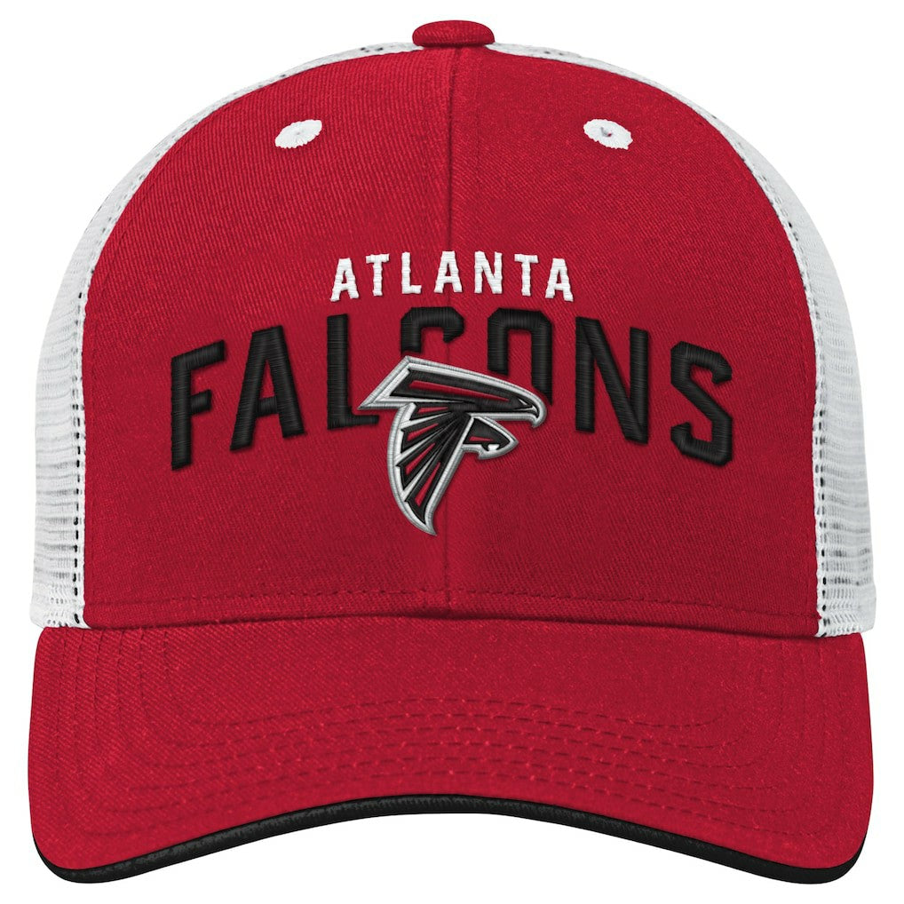 Atlanta Falcons Youth Core Lockup Trucker Adjustable Hat Red | NFL