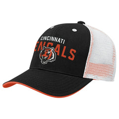 Cincinnati Bengals Youth Core Lockup Trucker Adjustable Hat Black | NFL
