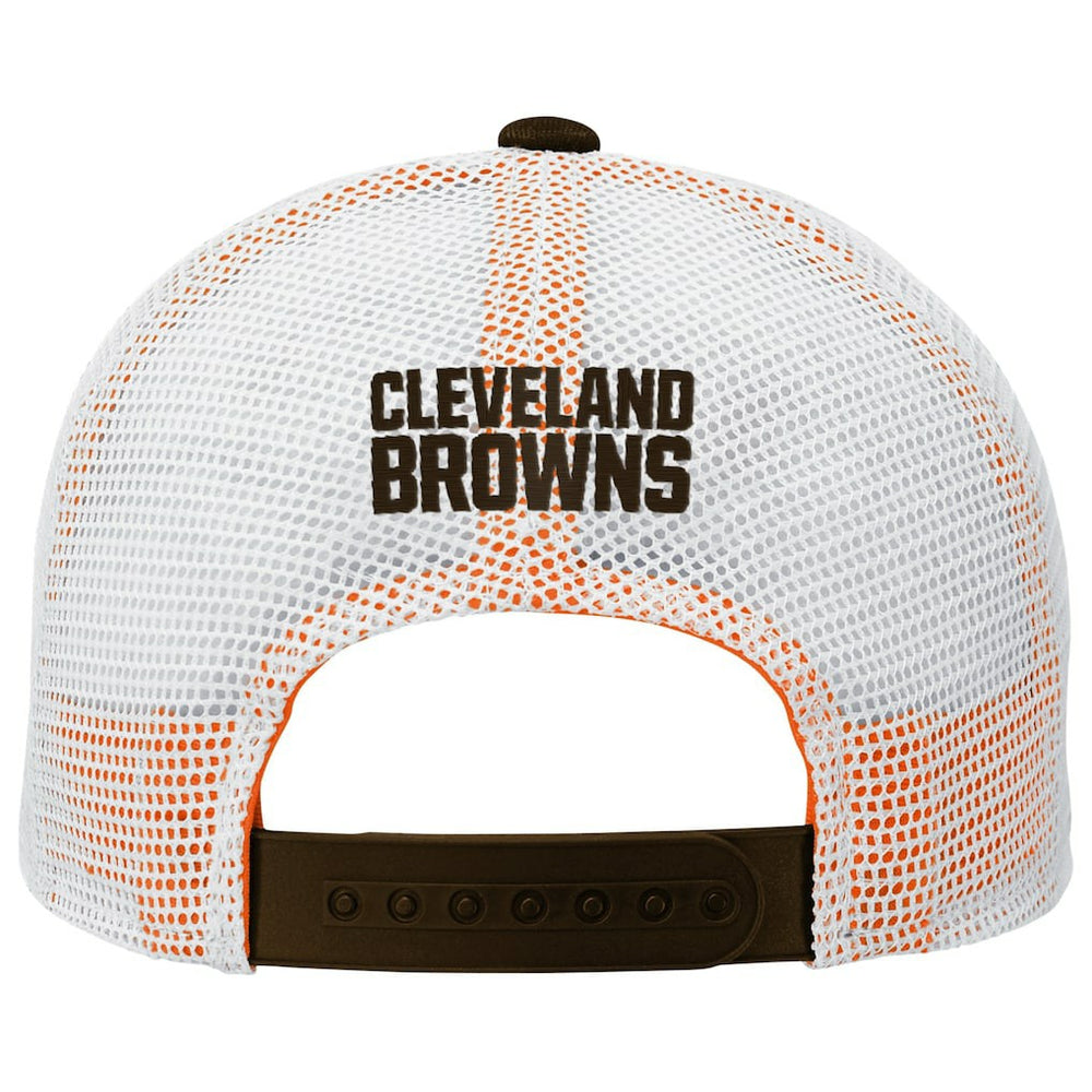 Cleveland Browns Youth Core Lockup Trucker Adjustable Hat Brown | NFL