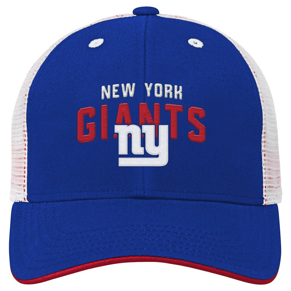 New York Giants Youth Core Lockup Trucker Adjustable Hat Royal | NFL
