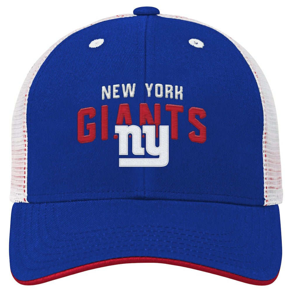 New York Giants Youth Core Lockup Trucker Adjustable Hat Royal | NFL