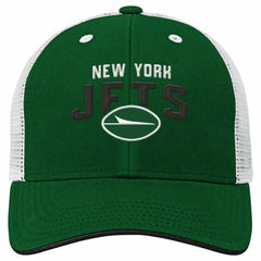New York Jets Youth Core Lockup Trucker Adjustable Hat Green | NFL